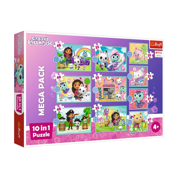 Puzzle 10w1 Koci Domek Gabi W świecie Gabi Trefl 96003