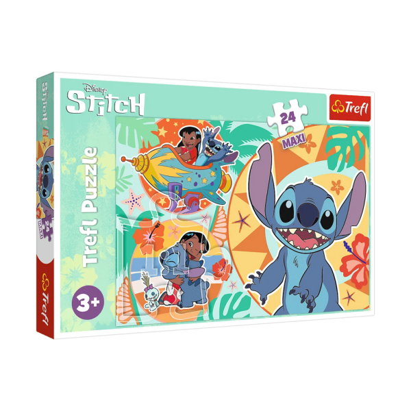 Puzzle 24el. Maxi Wesoły Dzień Lilo&Stich Trefl 14365