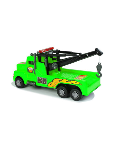 Auto Ciężarówka Holownik Pomoc Drogowa 1:10 Lina Zielona
