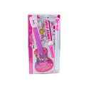Zestaw Gitara Elektryczna Statyw z Mikrofonem Na Baterie Różowe