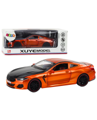 Auto Sportowe Metalowe Napęd Frykcyjny Otwierane Elementy 1:24 Pomarańczowe