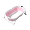 Wanienka Do Kąpieli Składana Antypoślizgowe Nóżki Różowa