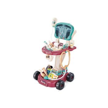 Zestaw Lekarski na Wózku Stolik Lekarski Doktor EKG