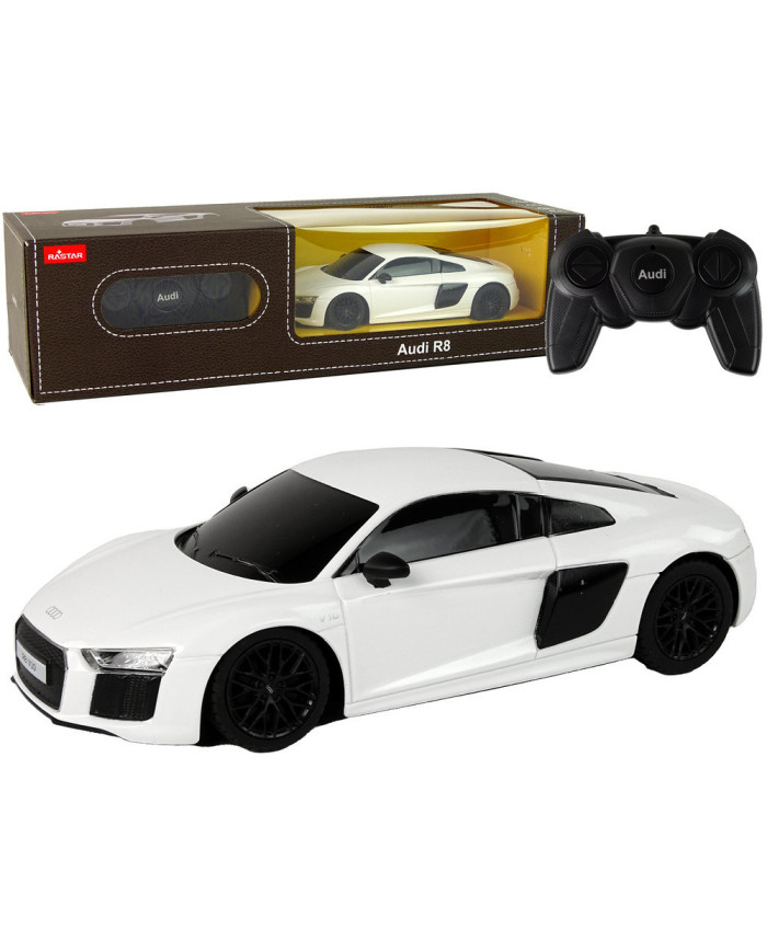 Auto Samochód Zdalnie Sterowany RC Audi R8 Rastar Pilot Białe 1:24