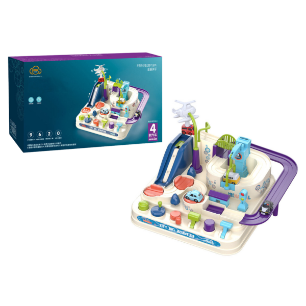 Tor Przeszkód Interaktywny Parking Dla Dzieci Cztery Autka