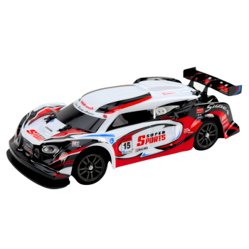 Auto Sportowe RC 1:16 Drift  Wymienne Koła Biało-Czerwone