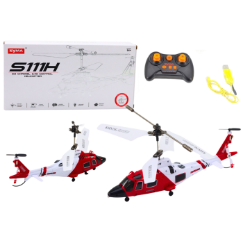 Helikopter Zdalnie Sterowany RC Żyroskop Syma S111H Czerwony
