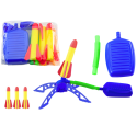 Wyrzutnia Rakiet Piankowych Pompka Zestaw Niebieski Ogrodowy