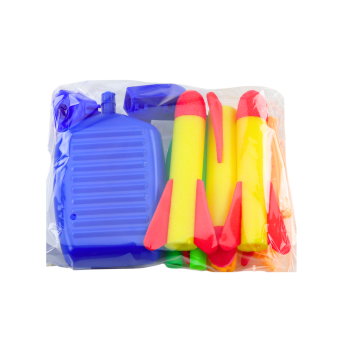 Wyrzutnia Rakiet Piankowych Pompka Zestaw Niebieski Ogrodowy