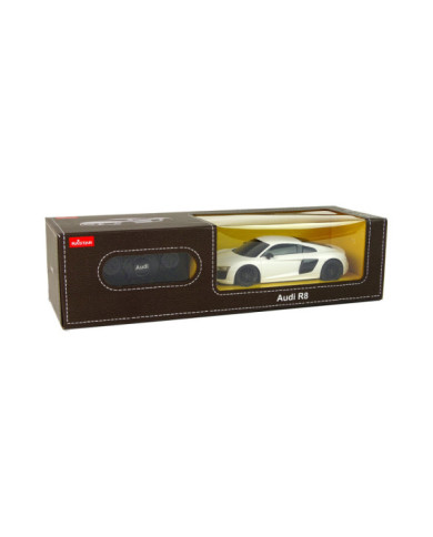 Auto Samochód Zdalnie Sterowany RC Audi R8 Rastar Pilot Białe 1:24