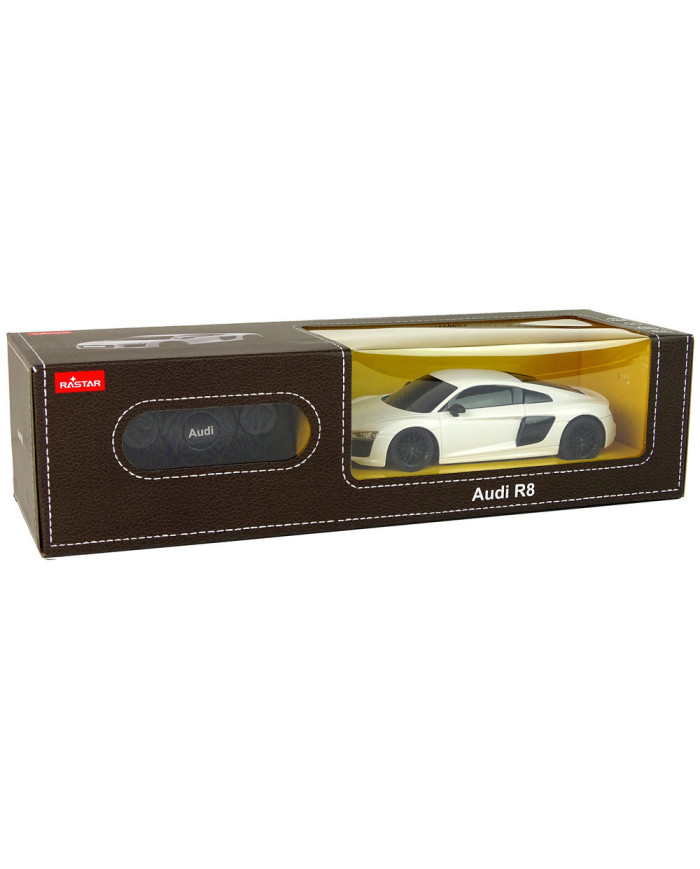 Auto Samochód Zdalnie Sterowany RC Audi R8 Rastar Pilot Białe 1:24