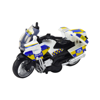 Motocykl Policyjny z Napędem Frykcyjnym Na Baterie Światła Dźwięk