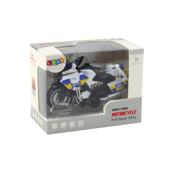 Motocykl Policyjny z Napędem Frykcyjnym Na Baterie Światła Dźwięk