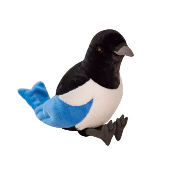 Maskotka Pluszowa Sroka Zwyczajna Niebieska 30cm