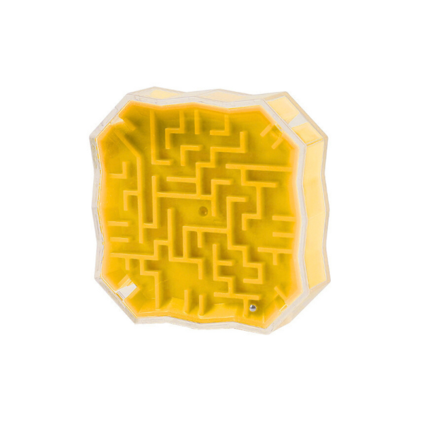 Gra Logiczna Labirynt Z Kuleczką Żółta