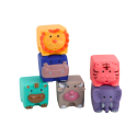 Miękkie Klocki Edukacyjne Zwierzęta Liczby Litery Kolorowe 12 Szt