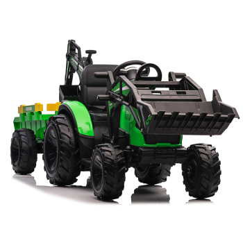 Koparka Z Naczepą Na Akumulator SX2068 Zielona