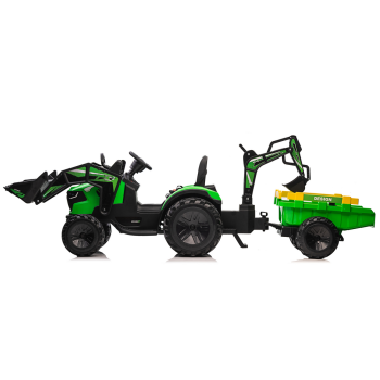 Koparka Z Naczepą Na Akumulator SX2068 Zielona