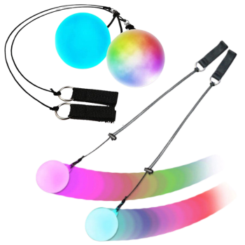 Kule Do Żonglowania Światłowodowe Ledowe LED 20 Trybów Kolorowe