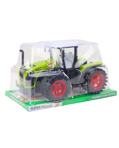 Traktor Farmerski Duży Napęd Frykcyjny Zielony Pojazd Rolniczy