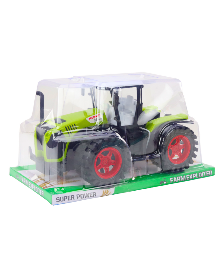 Traktor Farmerski Duży Napęd Frykcyjny Zielony Pojazd Rolniczy