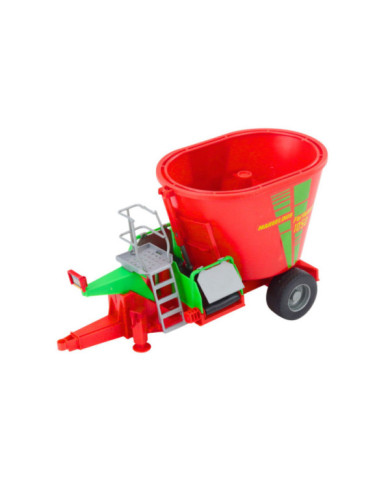 Traktor Rolniczy Farmerski Z Przyczepą Mieszalnik Paszy Zielony 50cm