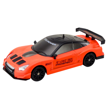 Autko Sportowe Zdalnie Sterowane R/C 1:24 Pomarańczowe Wymienne Koła