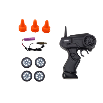 Autko Sportowe Zdalnie Sterowane R/C 1:24 Pomarańczowe Wymienne Koła