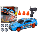 Autko Sportowe Zdalnie Sterowane R/C 1:24 Niebieski Wymienne Koła