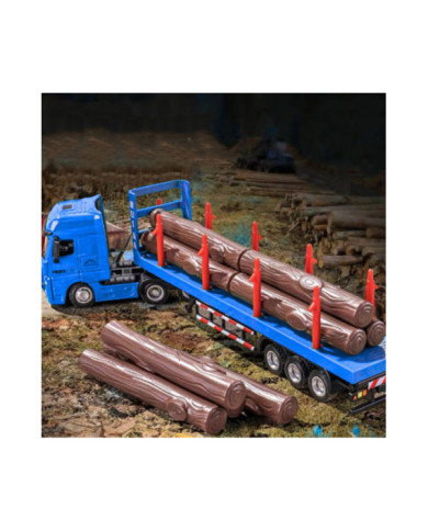 Ciężarówka Transport Drewna Metalowa Huina 1:50 Czerwona