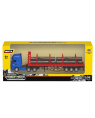 Ciężarówka Transport Drewna Metalowa Huina 1:50 Czerwona