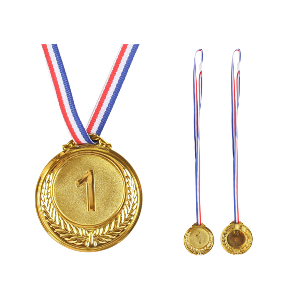 Złoty Medal Pierwsze Miejsce Nagroda Trofeum Cynkowy 6,5cm