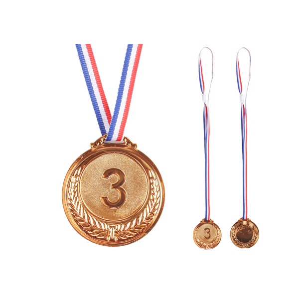 Brązowy Medal Trzecie Miejsce Nagroda Trofeum Cynkowy 6,5cm