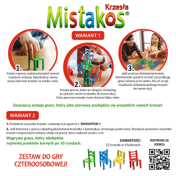 MISTAKOS KRZESŁA 4 OSOBOWE 02074