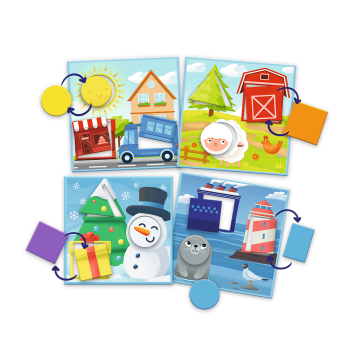 Gra Kolory i kształty z Serii ABC Malucha Trefl 01939