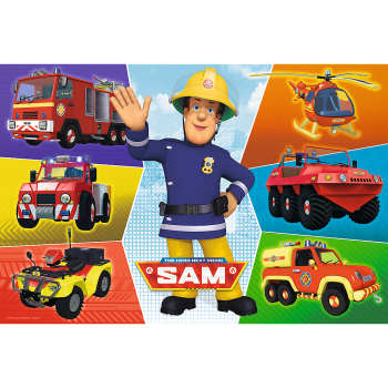 Puzzle - "100" - Pojazdy Strażaka Sama / Prism AandD Fireman Sam 16354