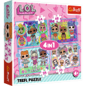 Puzzle - "4w1" - Poznaj laleczki / MGA LOL Surprise! 34613