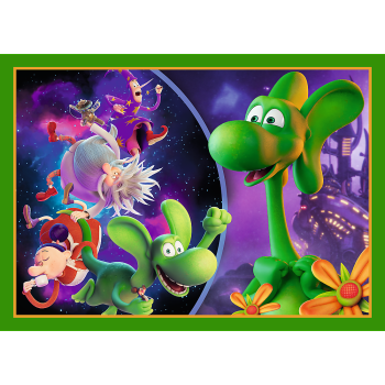 Puzzle - "4w1"  Świat Smoka Diplodoka/ Human Film Smok Diplodok 34663