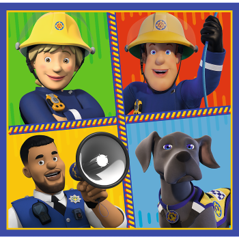 Puzzles "3in1" - Dzień Strażaka Sama / Prism AandD Fireman Sam 34868
