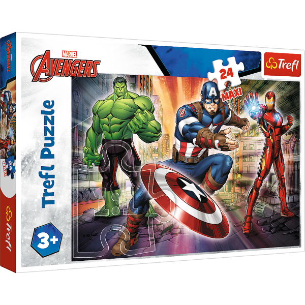 Puzzle - "24 Maxi" - W świecie Avengersów / Disney Marvel The Avengers 14321