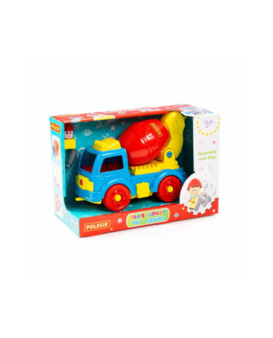 Betoniarka Transport Klocki Do Rozkręcania DIY 29 Elementów 84804