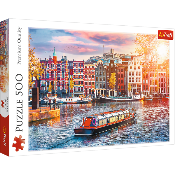 Puzzle 500 el. Amsterdam, Holandia 37428