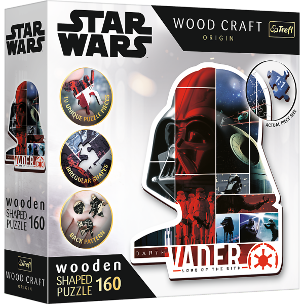 Puzzle drewniane Star Wars 160 el. Darth Vader Trefl 20190