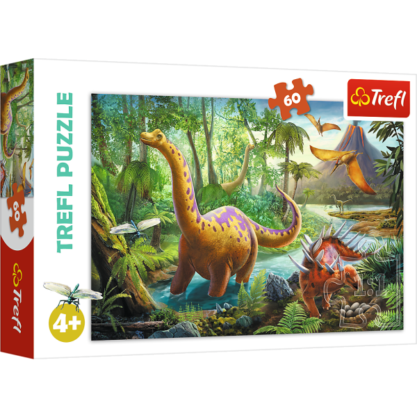 Puzzle 60 el. Wędrówka dinozaurów 17319