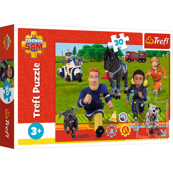Puzzle - "30" - Gotowi do pomocy Strażak Sam Trefl 18297