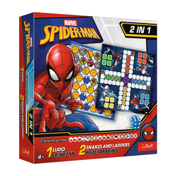 Gra 2w1 Chińczyk / Węże i drabiny - Spider-Man Trefl 02419