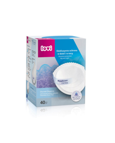Wkładki laktacyjne DISCREET ELEGANCE 40 szt LOVI