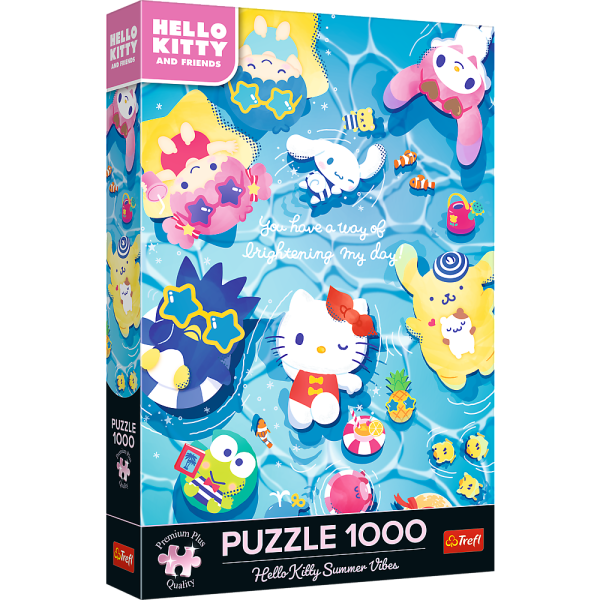 Puzzle - 1000 Premium Plus - Hello Kitty Letni relaks Trefl  12067