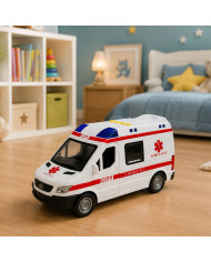 Karetka Pogotowia Ambulans Nosze Napęd Światła Dźwięki Biała 1:10