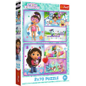 Puzzle - 2x70 - Baw się z Gabby Trefl 34438